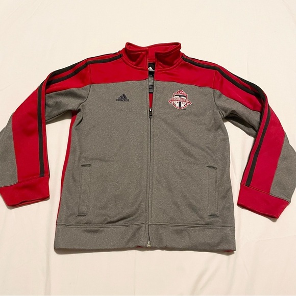 Adidas Toronto FC Kids Track Jacket Zip Up Boys Size 7 - Picture 1 of 16